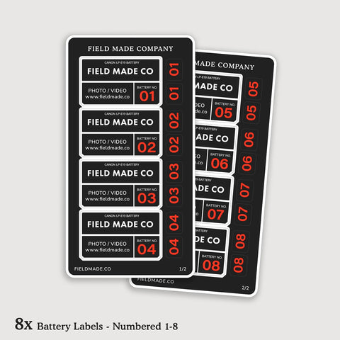 Customizable Labels for Canon LP-E19 Batteries