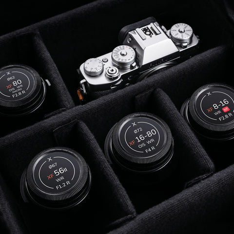 Front & Rear Lens Indicator Vinyl Sticker Packs for Fujifilm XF Caps