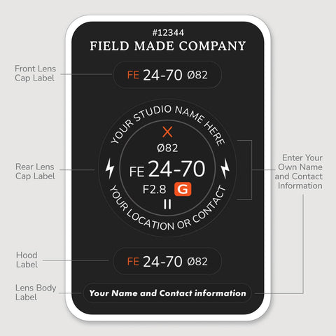 Customizable Lens Indicators for Sony FE & E