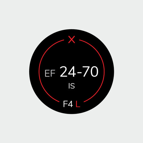 Pro Lens Indicator Sticker for Canon EF - Single