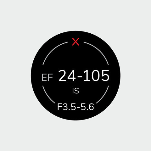 Pro Lens Indicator Sticker for Canon EF - Single