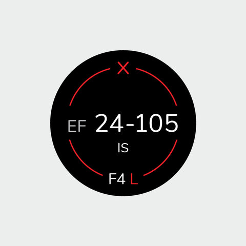 Pro Lens Indicator Sticker for Canon EF - Single