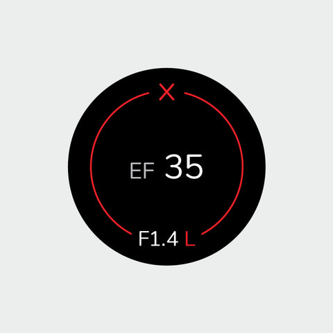Pro Lens Indicator Sticker for Canon EF - Single