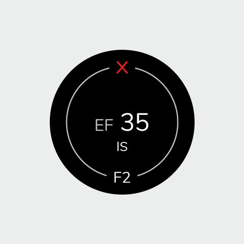 Pro Lens Indicator Sticker for Canon EF - Single