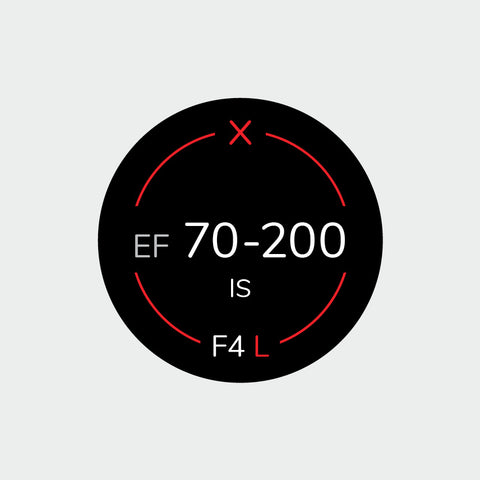 Pro Lens Indicator Sticker for Canon EF - Single