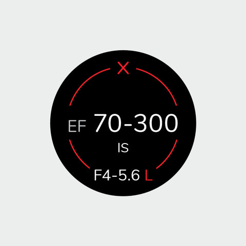 Pro Lens Indicator Sticker for Canon EF - Single