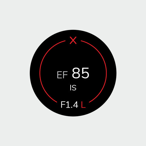 Pro Lens Indicator Sticker for Canon EF - Single