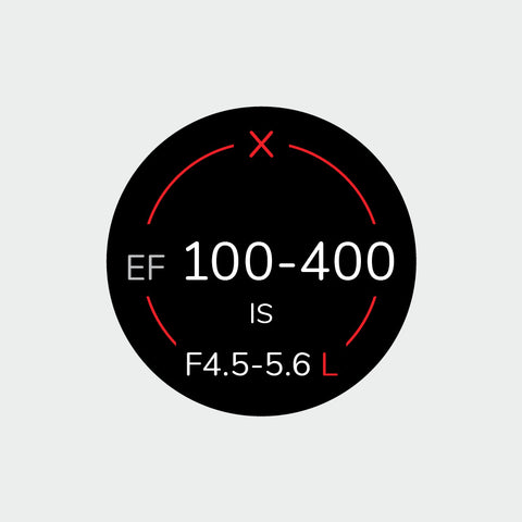 Pro Lens Indicator Sticker for Canon EF - Single