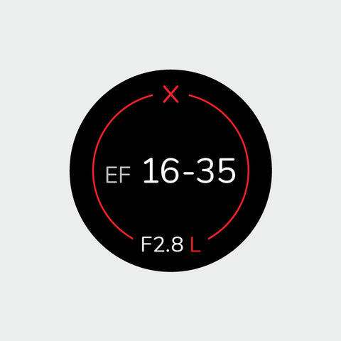 Pro Lens Indicator Sticker for Canon EF - Single