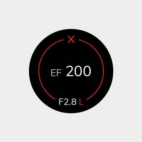 Pro Lens Indicator Sticker for Canon EF - Single