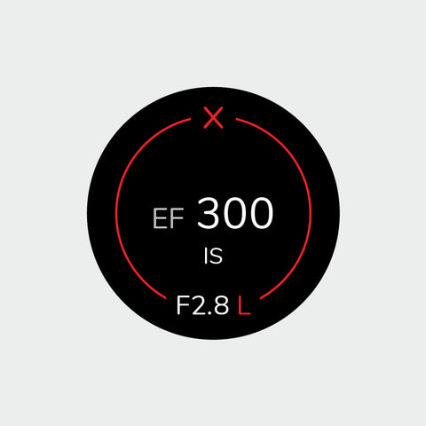 Pro Lens Indicator Sticker for Canon EF - Single