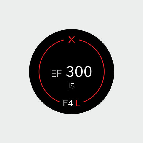 Pro Lens Indicator Sticker for Canon EF - Single