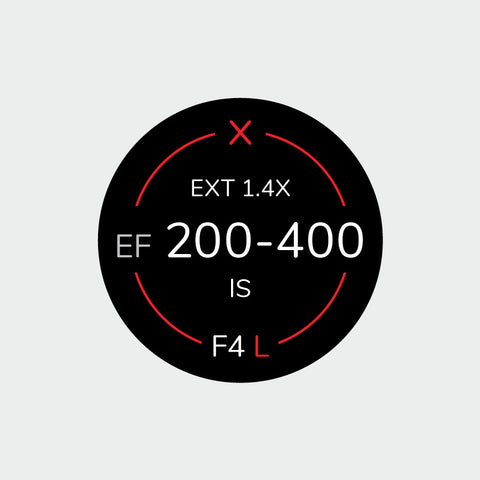 Pro Lens Indicator Sticker for Canon EF - Single