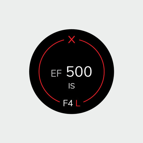 Pro Lens Indicator Sticker for Canon EF - Single