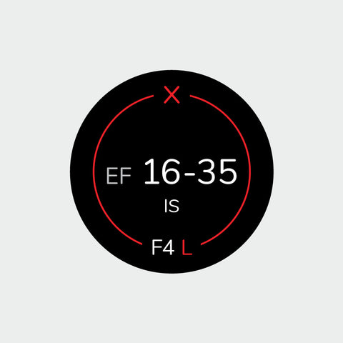 Pro Lens Indicator Sticker for Canon EF - Single