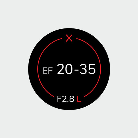 Pro Lens Indicator Sticker for Canon EF - Single