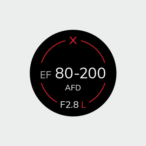 Pro Lens Indicator Sticker for Canon EF - Single