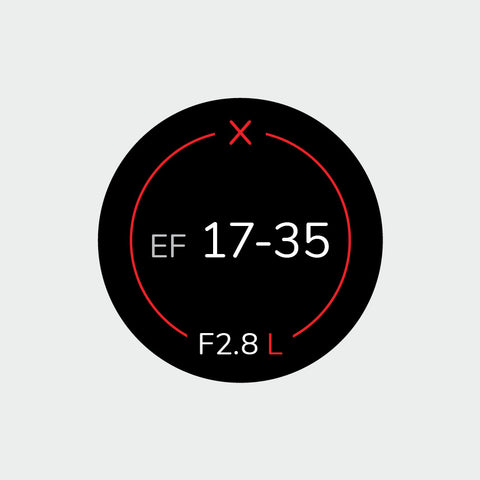 Pro Lens Indicator Sticker for Canon EF - Single