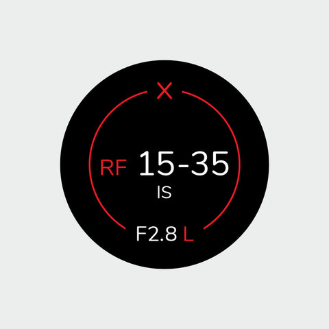 Pro Lens Indicator Sticker for Canon RF - Single