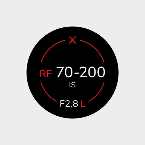 Pro Lens Indicator Sticker for Canon RF - Single
