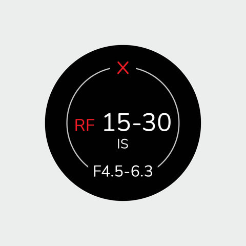 Pro Lens Indicator Sticker for Canon RF - Single