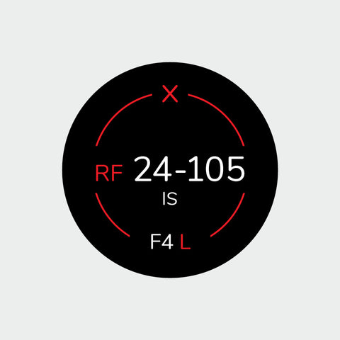 Pro Lens Indicator Sticker for Canon RF - Single
