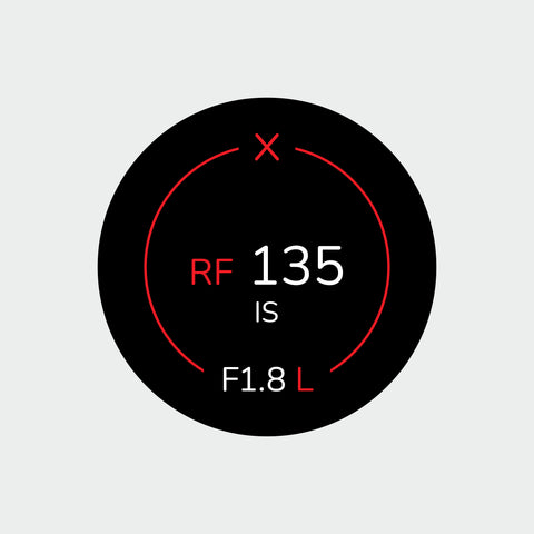 Pro Lens Indicator Sticker for Canon RF - Single