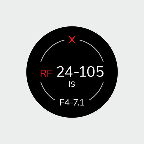 Pro Lens Indicator Sticker for Canon RF - Single
