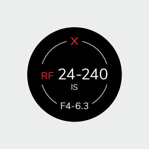 Pro Lens Indicator Sticker for Canon RF - Single
