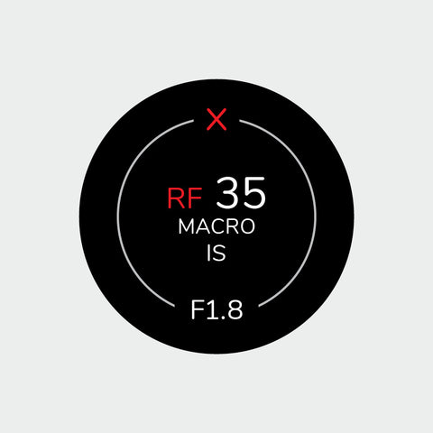 Pro Lens Indicator Sticker for Canon RF - Single