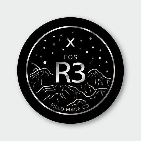Camera Indicator for Canon RF - Silver Foil