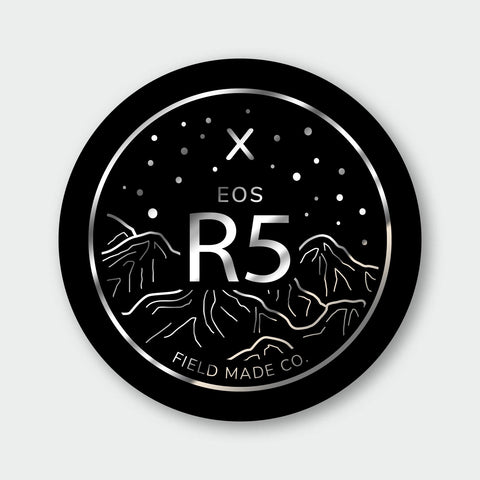 Camera Indicator for Canon RF - Silver Foil