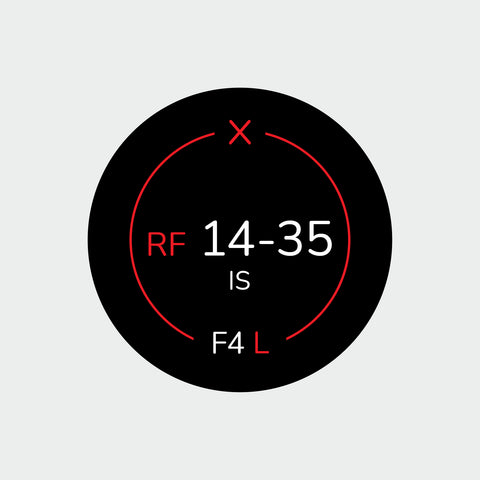 Pro Lens Indicator Sticker for Canon RF - Single