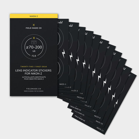 Field Made Nikon Z Lens indicator pack - Groupe