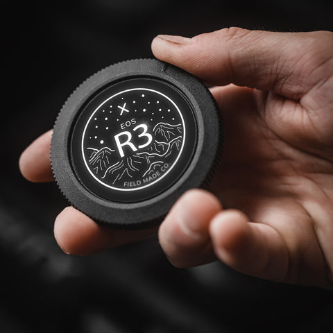 Camera Indicator for Canon RF - Silver Foil