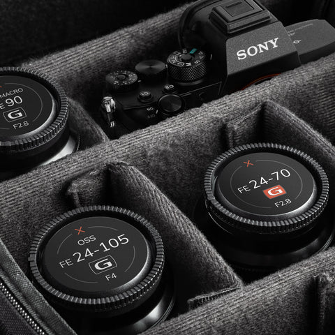 Field Made lens identification stickers for Sony Fe Lens caps