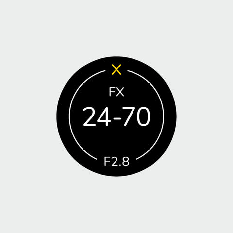 Pro Lens Indicator Sticker for Nikon FX - Single