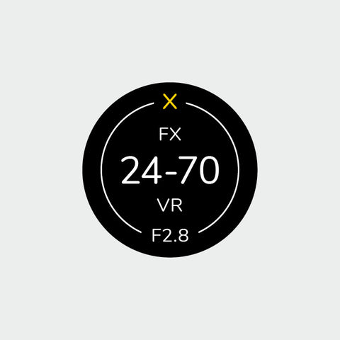Pro Lens Indicator Sticker for Nikon FX - Single