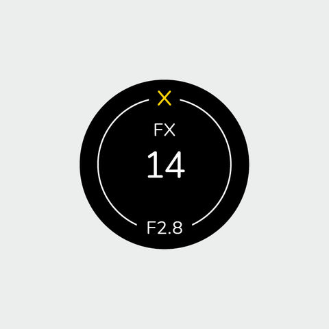 Pro Lens Indicator Sticker for Nikon FX - Single
