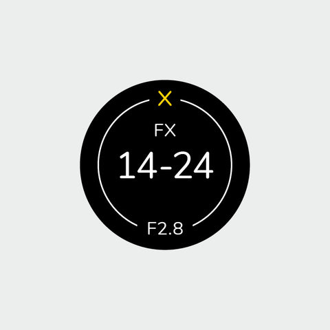 Pro Lens Indicator Sticker for Nikon FX - Single