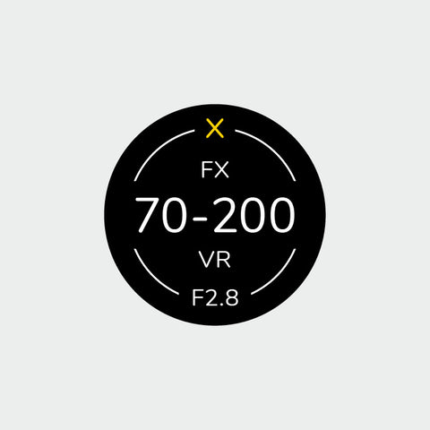 Pro Lens Indicator Sticker for Nikon FX - Single