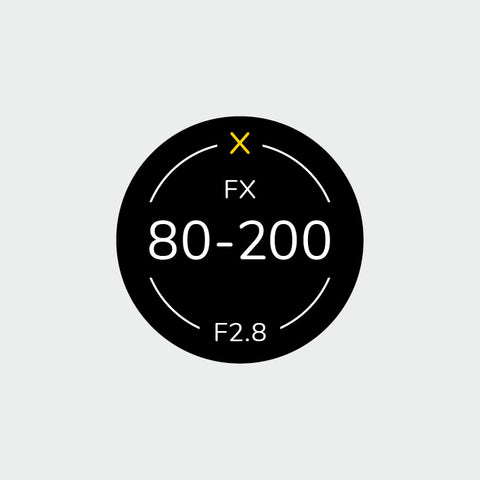 Pro Lens Indicator Sticker for Nikon FX - Single