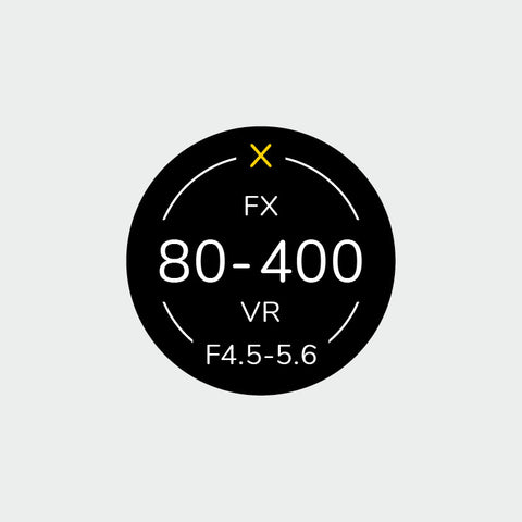 Pro Lens Indicator Sticker for Nikon FX - Single