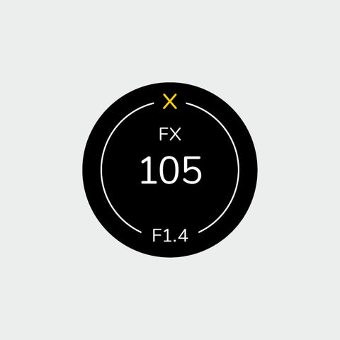 Pro Lens Indicator Sticker for Nikon FX - Single