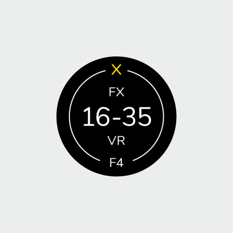 Pro Lens Indicator Sticker for Nikon FX - Single