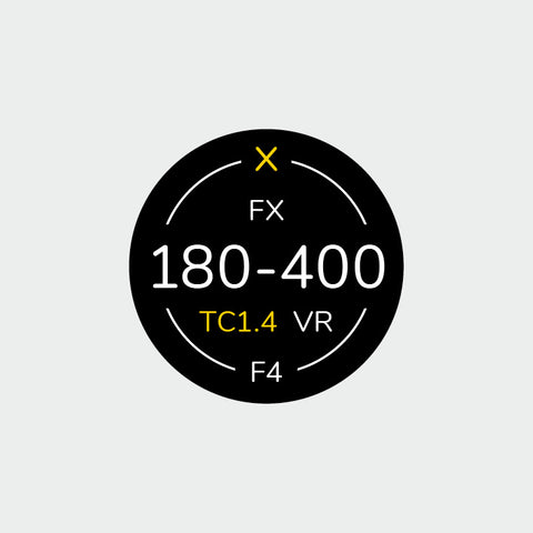 Pro Lens Indicator Sticker for Nikon FX - Single