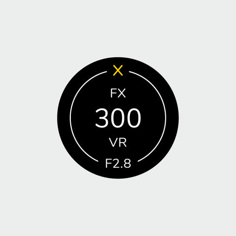 Pro Lens Indicator Sticker for Nikon FX - Single