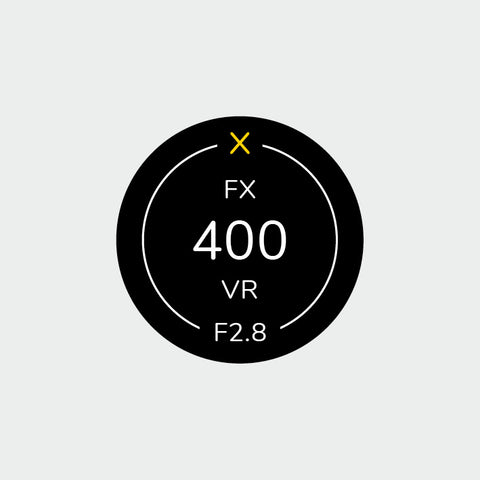 Pro Lens Indicator Sticker for Nikon FX - Single