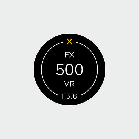 Pro Lens Indicator Sticker for Nikon FX - Single