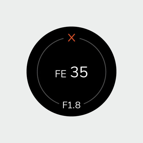 Pro Lens Indicator Sticker for Sony FE - Single